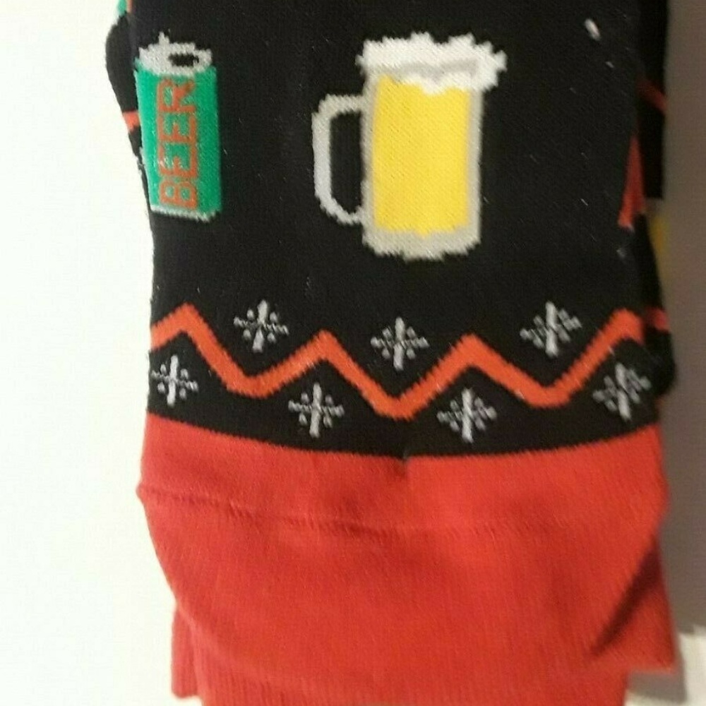 BEER MEN'S POLY/COTTON SOCKS SIZE 10-13